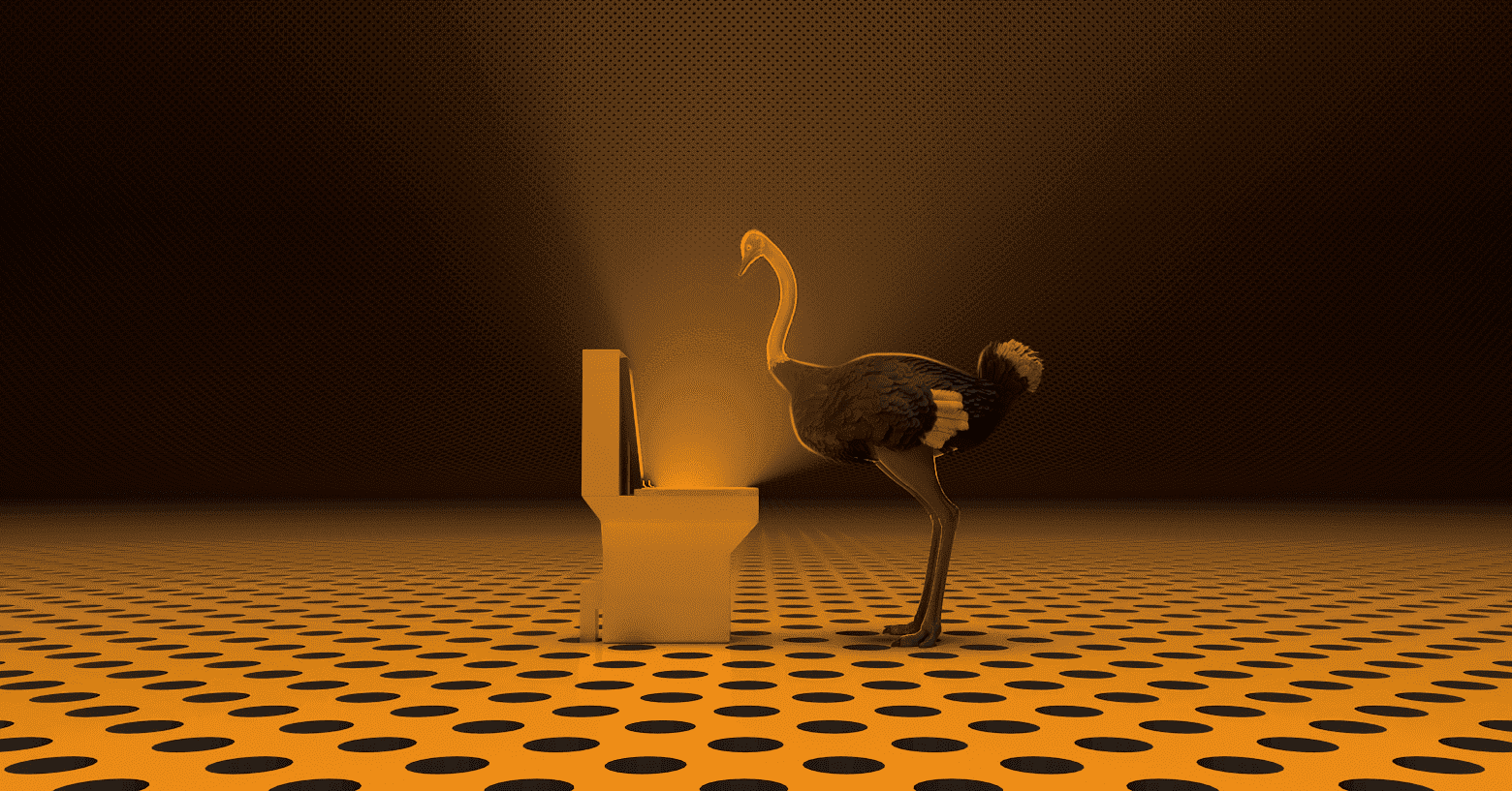 Ostrich Politic by Mohammad HouHou